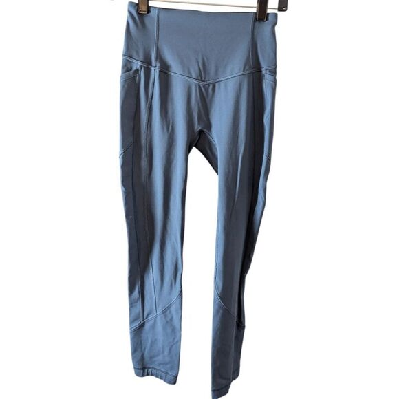 LULULEMON ATHLETICA All The Right Places Crop II "23" In Night Driver Size 4 - Picture 3 of 4